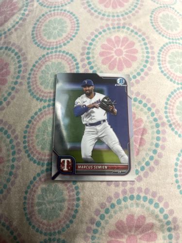 Topps Chrome Baseball 2022 Marcus Semien Texas Rangers 1 Card EBay