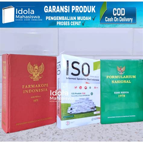 Jual Paket Buku Farmasi Dasar Farmakope Indonesia Edisi Formularium