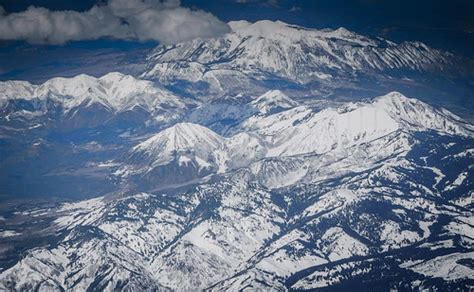 Aerial View Of Snow Capped Rocky Mountains In Colorado Flickr