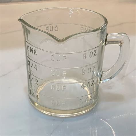 Hazel Atlas Kitchen Vintage Hazel Atlas Triple Spout Glass Measuring Cup Poshmark