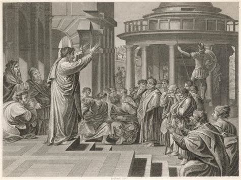 Paul Preaches At Athens Print