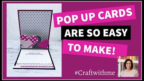 Cardmaking Video Tutorial By Lisa Curcio Pop Up With Hearts Stampin Up Pop Up Cards