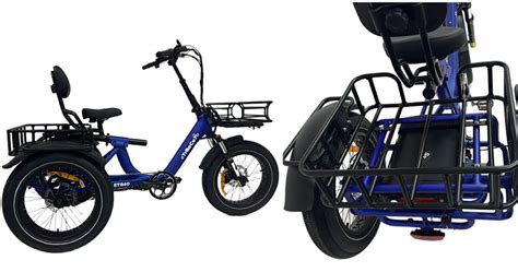 Solid Electric Bike With Three Wheels - Tricycles For Adults