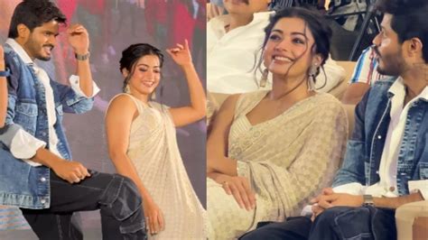 Rashmika Mandanna Dances With Anand Deverakonda On Gam Gam Ganesha