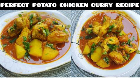 How To Make Aloo Chicken Recipe Potato Chicken Curry Recipe By Kashmiri