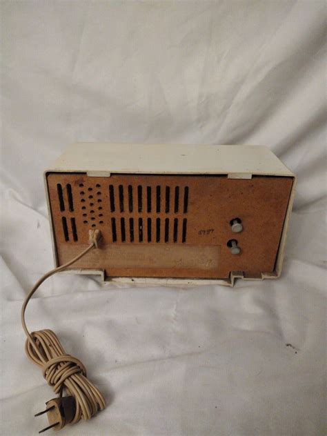 Vintage Ge Am Tube Radio Alarm Clock Bakelight Ebay