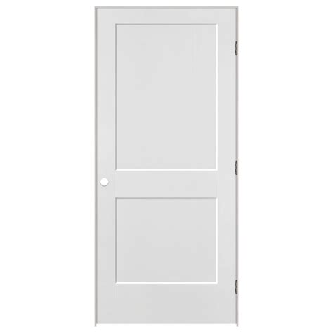 Masonite Logan 36 Inch X 80 Inch X 4 9 16 Inch Primed 2 Panel Solid Core Single Prehung Do