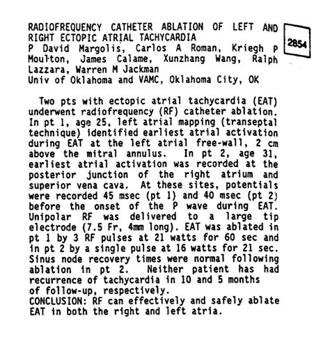 PDF Radiofrequency Catheter Ablation Of Left And Right Ectopic Atrial