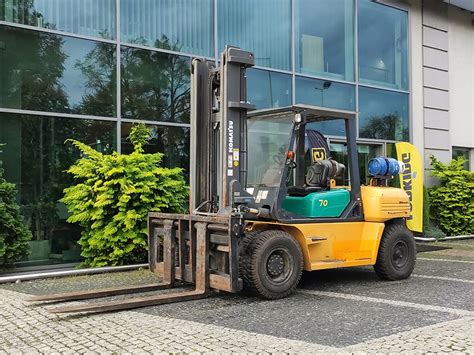 Wózek widłowy Komatsu FG70T 7 gazowy 7 TON LPG Duplex 4 m