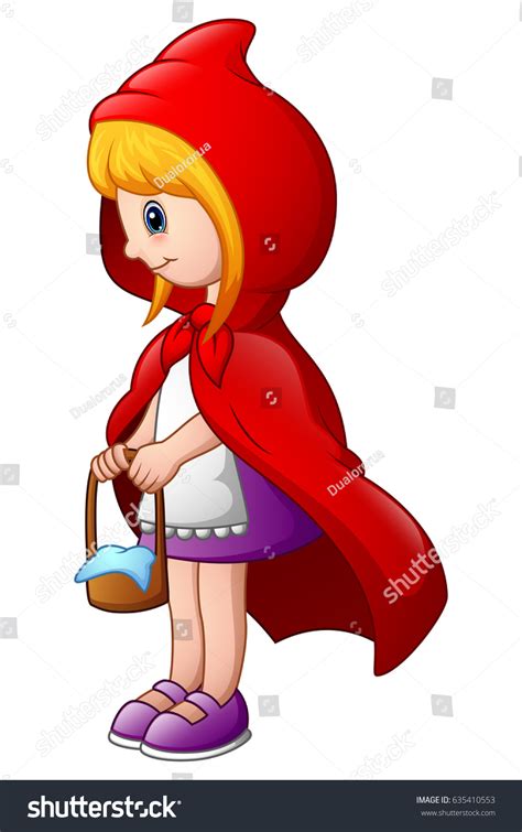 Vector Illustration Red Riding Hood Stock Vector Royalty Free 635410553 Shutterstock