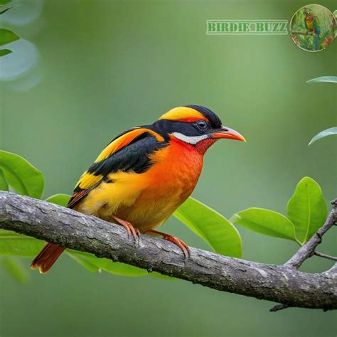 The Vibrant Bird with Orange and Yellow Feathers – IT Kratie