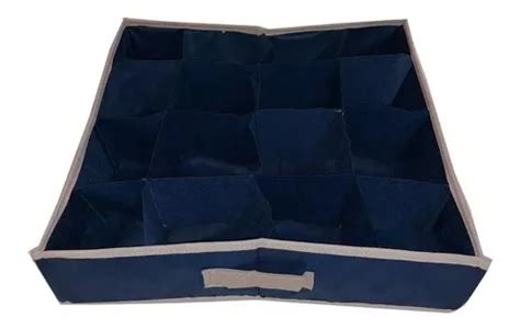 Organizador De Cajón Para Ropa Interior 16 Divisiones Azul MercadoLibre