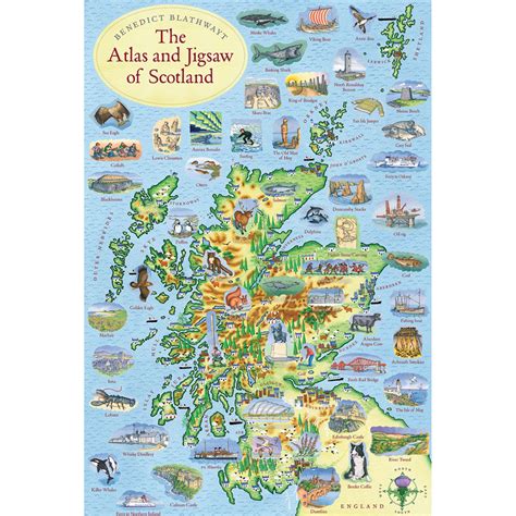 Scotland Map Puzzle And Atlas For Sale In USA Scottish Gourmet USA