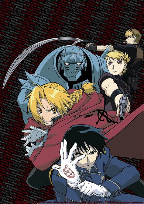 Fullmetal Alchemist Alphonse Elric Edward Elric Roy Mustang Riza