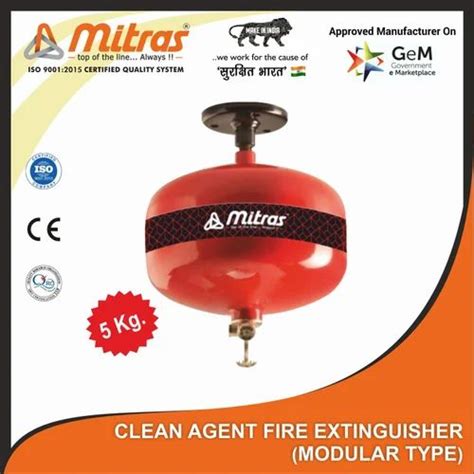 Clean Agent Modular Fire Extinguisher 5kg At ₹ 43200 Ca Fire