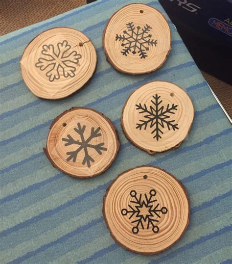 Wood Disc Snowflake Ornaments Crafty Doyles