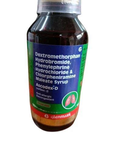 Dextromethorphan Combination 100ml Ascodex Anti Allergic Decongestant