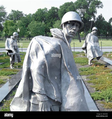 Korean War Memorial Washington DC USA Stock Photo - Alamy