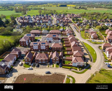 Aerial Views Of Redrow Homes Development The Parsonage Located In