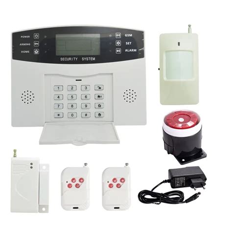 99 wireless and 4 wire zones GSM Alarm System Home Security Alarm 433Mhz Burglar Alarm Anti ...