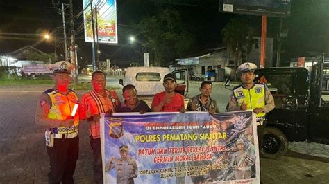 Satlantas Polres Pematangsiantar Sosialisasikan Ops Zebra Toba 2023