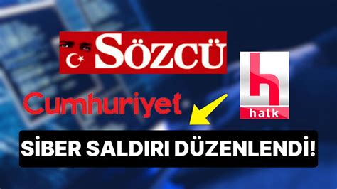 Sözcü Halk TV ve Cumhuriyet e Siber Saldırı Düzenlendi