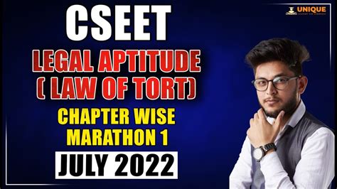 Cseet Law Of Torts Full Lecture Legal Aptitude Youtube