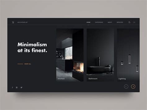 50 Fabulous Black And White Web Ui Designs Bashooka Interior Design Website Web Ui Design