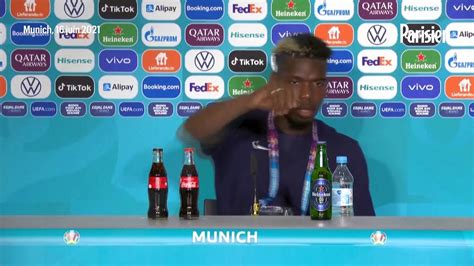 Paul Pogba Retire Une Bouteille De Bi Re Avant De R Pondre Aux