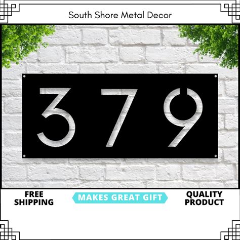 Metal Address Plaque Address Sign Metal Address Sign - Etsy