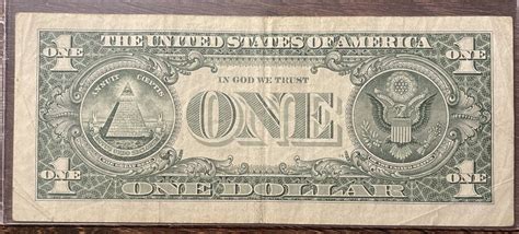 One Dollar Bill Fancy Serial Number B C Ver