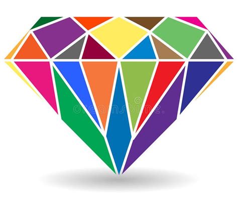 The Colorful Diamond Logo Royalty Illustration