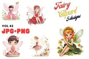 Delightful Fairy Clipart Collection Graphic by Ranya Art Studio · Creative Fabrica