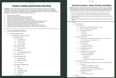 Module 15 Notes Sonography Programs Curriculum Didactic Theory And