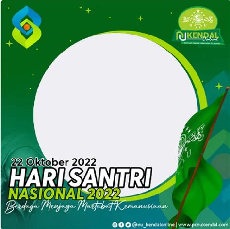 Gratis Unduh Twibbon Tema Hari Santri Nasional Keren Desain Bingkai