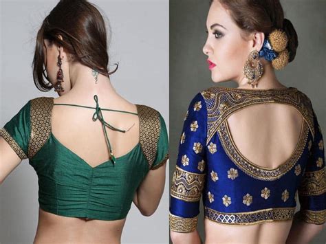 15 Traditional Blouse Back Neck Designs For Pattu Sarees Styles At Life