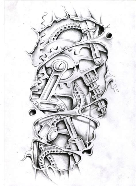 deviantart tattoo design - Recherche Google | Biomechanical tattoo design, Gear tattoo ...