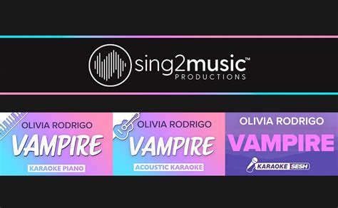 Olivia Rodrigo Vampire Karaoke Piano Guitar Included