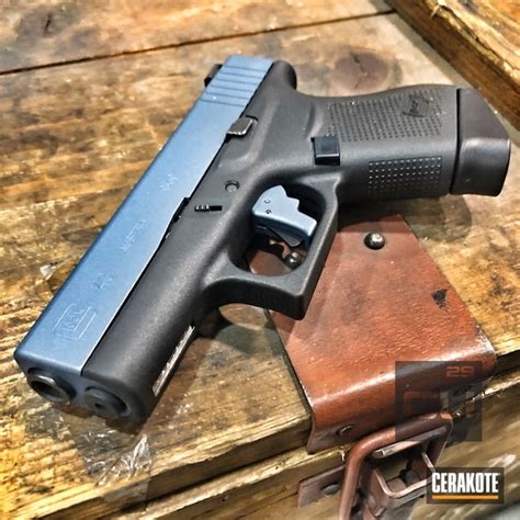 Glock 43 Slide Done In H 185 Blue Titanium By Glen Cerakote