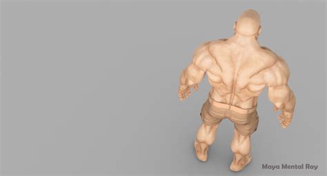 Muscular Man 1 3d Model 39 C4d Max Ma Obj Blend Unknown Free3d