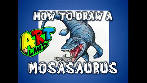 How To Draw A Mosasaurus Youtube