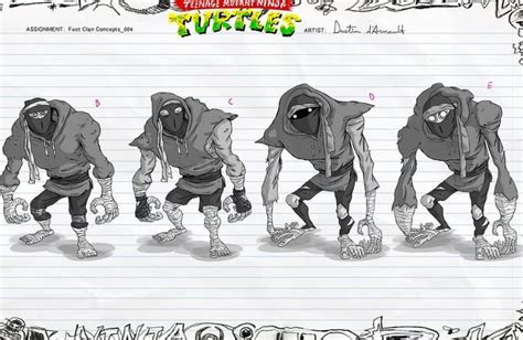 Early Concept Art Of The Foot Clan From Mutant Mayhem By Dustin D Arnault R Tmnt