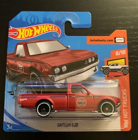 Hot Wheels Datsun Nissan Pickup Matte Red Hw Hot Trucks Hard To