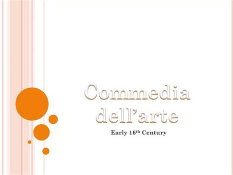 Ppt Commedia Dellarte Powerpoint Presentation Free Download Id