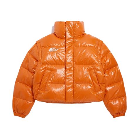 더 노스 페이스 화이트라벨 글로시 디테쳐블 다운 재킷 오렌지 W NJ1DP86M THE NORTH FACE 슈프라이즈