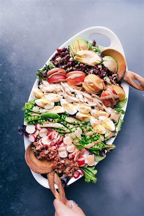 Creamy Balsamic Dressing Spring Cobb Salad Chelseas Messy Apron