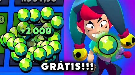 GEMAS GRÁTIS COMO CONSEGUIR GEMAS GRÁTIS NO BRAWL STARS 100 REAL