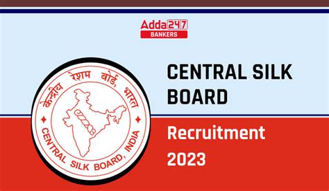 Central Silk Board CSB Recruitment 2022 23 Notification For 142