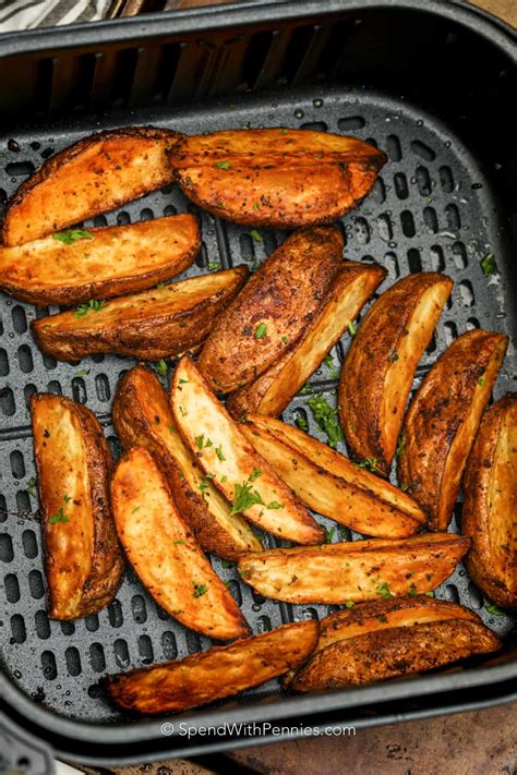 Air Fryer Potato Wedges Spend With Pennies