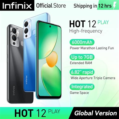 Infinix Hot 12 Play Smartphone 682 Rapid Refresh Rate Display 6000mah